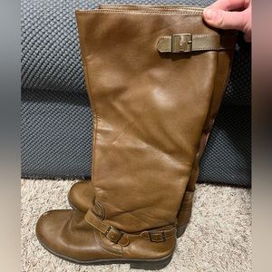 Tan knee high boots from Target